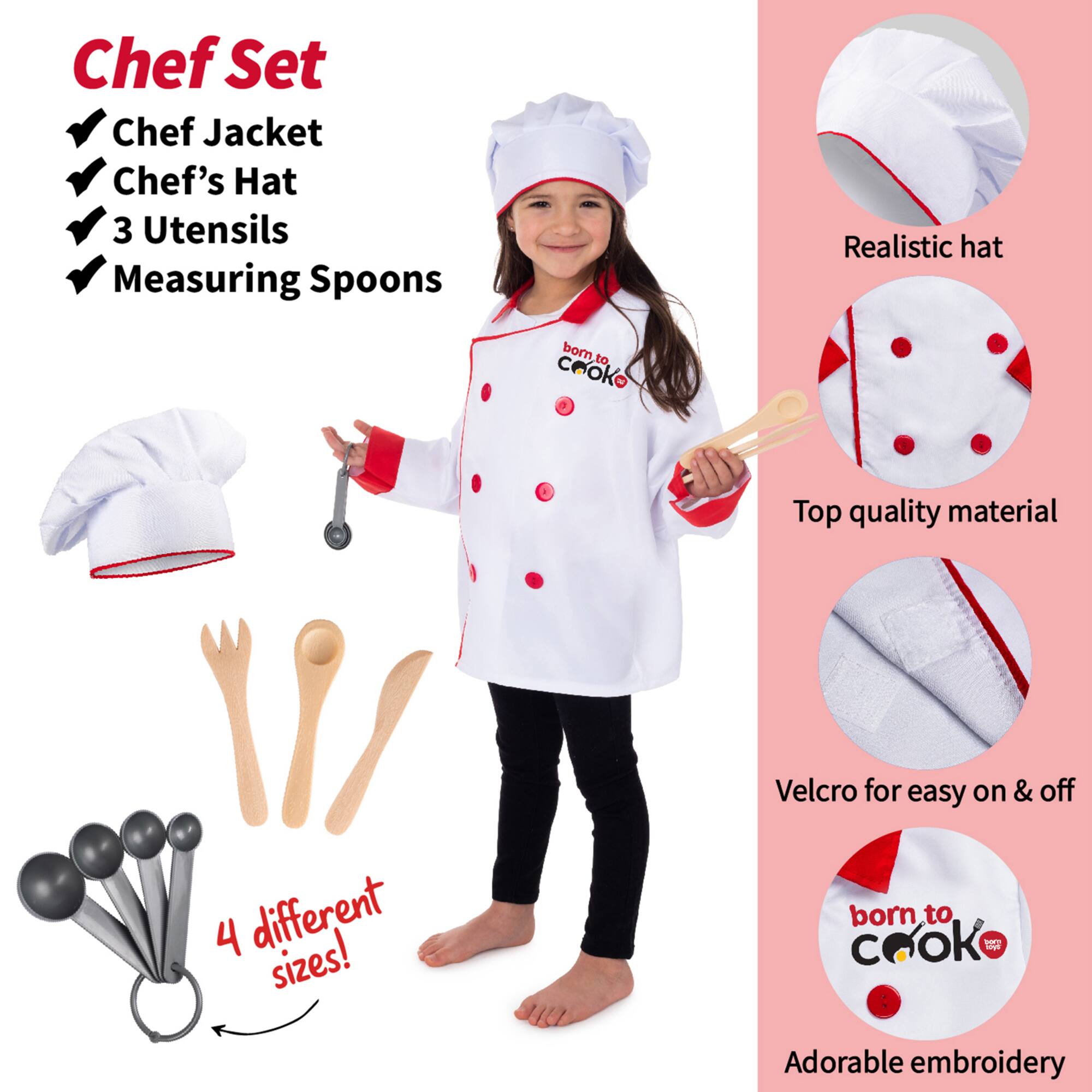 Bintiva Dress Up & Drama Play Helping at Home Costume Trunk Set